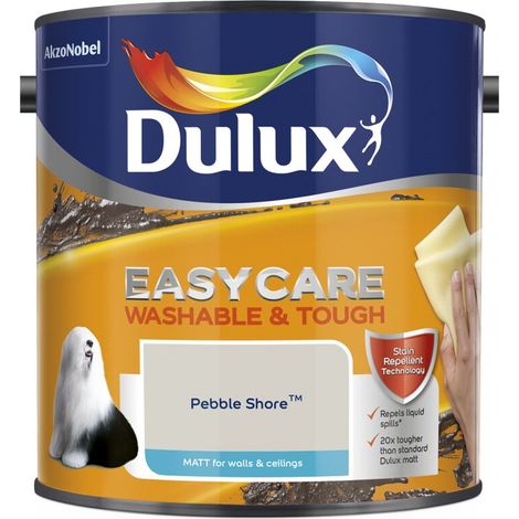 Dulux Easycare Washable & Tough Matt Emulsion Paint - 2.5L - Pebble Shore