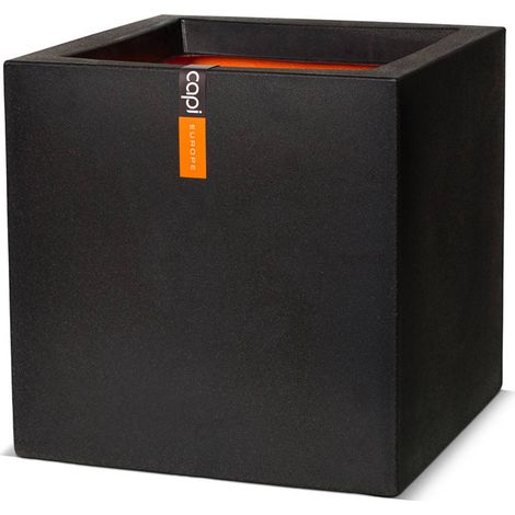 Bac en plastique top qualité Int/Ext. cube 40x40x40 cm noir - dimhaut: H 40 cm - couleur: Noir