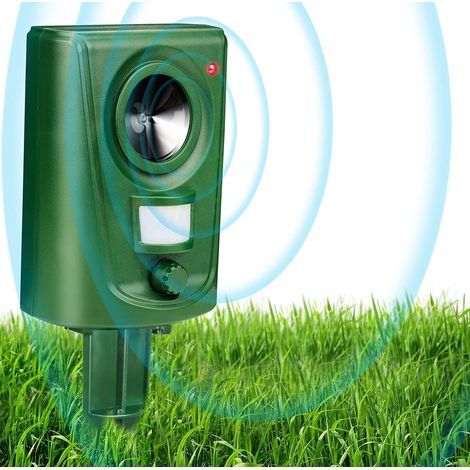 Fox Deterrent Cat Repellent Ultrasonic Cat Scarers for Gardens Bird Deterrent Dog Animal Repeller Battery Operated Waterproof Adjustable Sensitivity Motion Activated Sensor (Upgraded) (1/5)