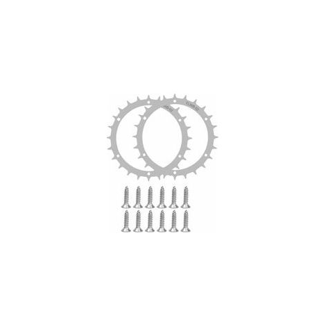 Kit Amélioration Traction Robot Tondeuse, Roues 170mm Avec 14 Vis Inox Et Pointes, Accessoire Robuste Pour Modèle Worx S/M (1/4)