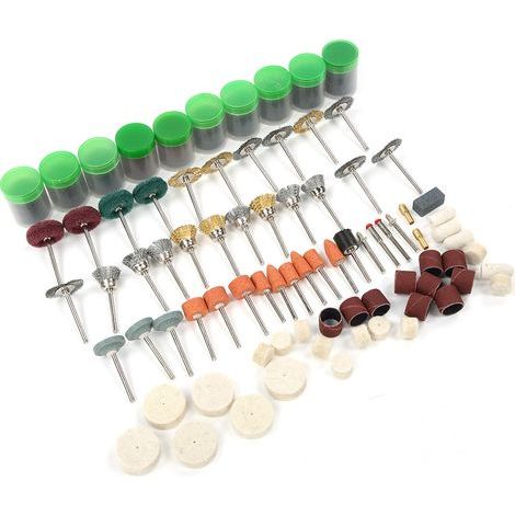 342 Pièces Accessoires pour Outil de Meulage Électrique - Brosses de Polissage en Laine et Pièces Rotatives de Coupe (1/5)
