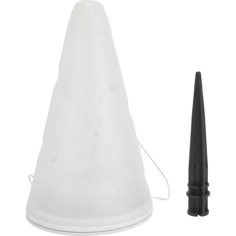 Lampadaire solaire LED conique suspendu pour jardin, éclairage extérieur blanc permanent, décoration de cour. (1/5)