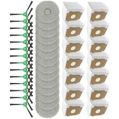 NALOOKAMIC Accessoires et pièces détachées pour iRobot Roomba Plus 405 Combo / 505 Combo : brosses latérales, lingettes de nettoyage, sacs à poussière (1/4)