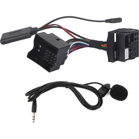Adaptateur Bluetooth Microphone pour Auto avec Câble AUX 150cm - Compatible RCD 300, RCD 310, RCD 510 (1/5)