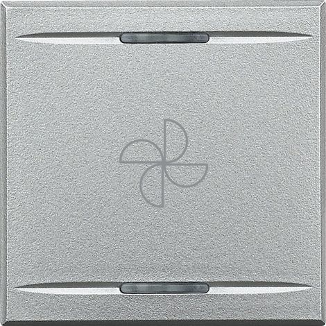Manette Axolute MyHOME BUS ventilateur type bascule 2 modules alu BTICINO HC4911/2BC (1/2)