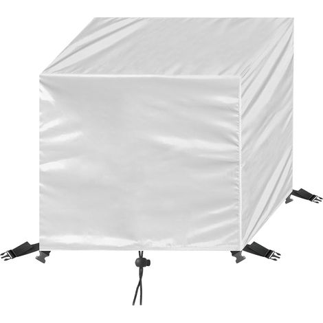 Housse de protection d'extérieurOxford 210D BâcheHousse de Meuble90x90x90cm-argent 90x90x90cm Argent (1/5)