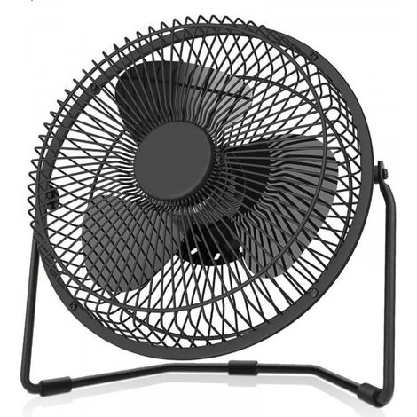 Ventilateur alimenté par batterie, ventilateur de bureau USB 8 pouces capacité 5000 et flux d'air pu (1/5)