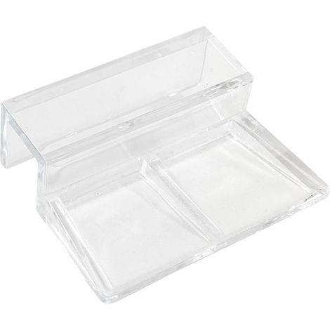 Supports pour couvercles en verre d'aquarium, 8 unités, acrylique transparent, 12 mm d'épaisseur, installation sécurisée sans cadre.-AquaForge (1/5)