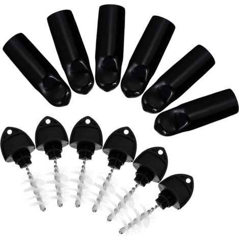 Bouchons de Robinet de Bière, Lot de 12 en Plastique Noir (1/5)