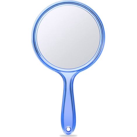 Miroir à main, miroir à main double face, loupe 1X/2X avec poignée (1/5)