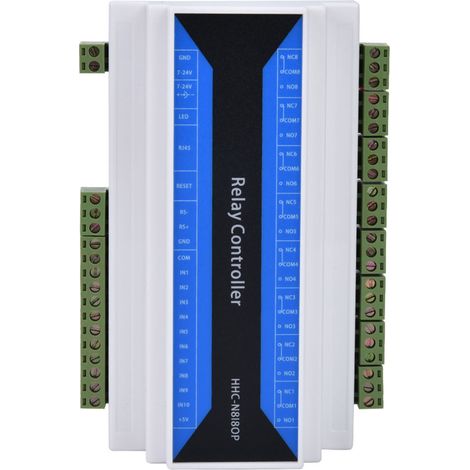 Modulo relè di rete a 8 canali CFTGIW, dispositivo relè di controllo remoto Ethernet per centrali elettriche e per rafforzare la capacità del contattore collegato con corrente elevata e potente anti-i