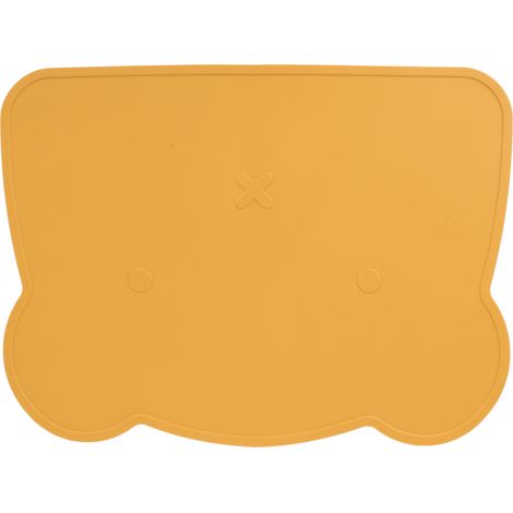 Set de table en silicone jaune, tapis épais antidérapant pour enfants ours, dessous de verre pour hôtel et maison, antidérapant et isolant thermique (1/5)