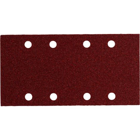 10 feuilles abrasives auto-agrippantes 93 x 185 mm, P 120, série « professional », pour bois et métal, pour ponceuse vibrante metabo 10 pièces