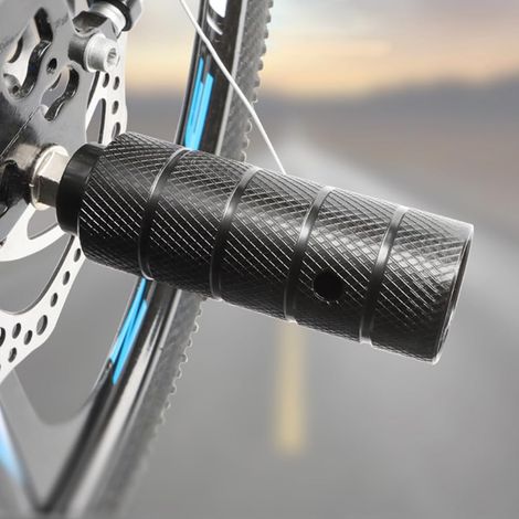 Piquets de Vélo, Bike Pegs, Cale Pied Velo, Pegs Cyclisme, Repose Pieds Vélo, Convient pour Le Montage sur L'essieu Avant ou Arrière d'un Vélo, Convient aux Vélos de Route et aux VTT, 2 Pièces