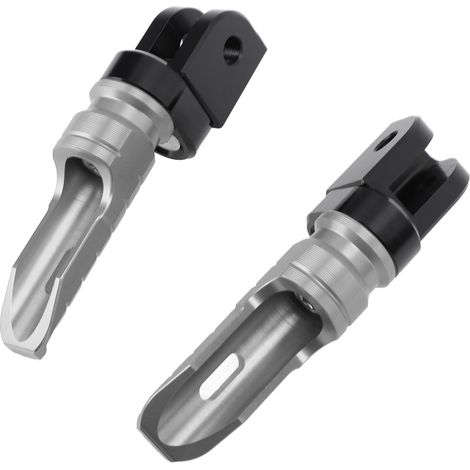 Pédales avant de moto en alliage d'aluminium, repose-pieds antidérapants, chevilles pour VOGE 250RR 300AC 350AC 500AC 525AC gris (1/5)