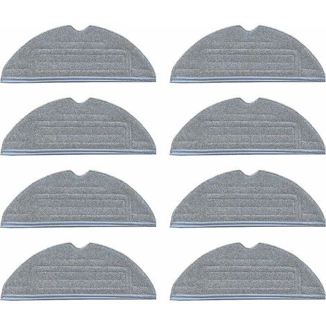 Chiffons de rechange pour aspirateur robot et laveur de sols Xiaomi Roborock S7, lot de 8 pièces (1/2)