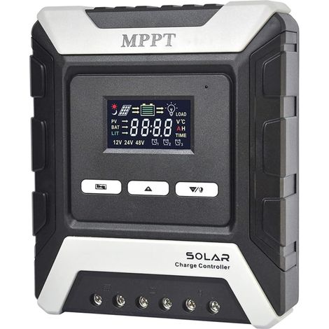 AIDUCHO Contrôleur De Charge Solaire Mppt 12v 24v 48v, Régulateur De Panneau Solaire Pour Usage Domestique, Industriel Et Commercial(40a) (1/3)