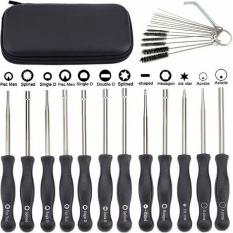 Lot de 12 outils de réglage carburateur pour moteurs 2 temps avec poignées carrées pour ajustement précis (1/5)