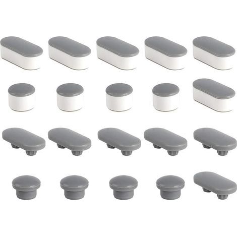 10 Pieces Toilet Seat Bumpers (1/4)