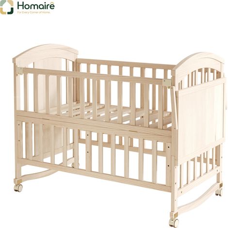 Kinderbett aus Naturholz 120 x 60 x 95 cm HOMAIRE (1/5)