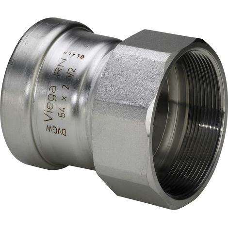 Viega Sanpress Inox XL Übergangsstück 2312XL d. 64mm x IG 2", Stahl nichtrostend (1/2)