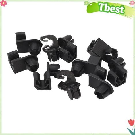 Tbest Clip de maintien de tige de capot Lot de 10 Clips de Tige de Maintien pour Capot, Support Solide de Remplacement moto levage (1/5)