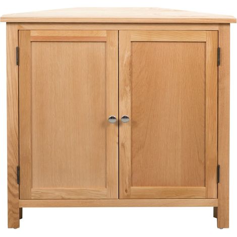 Maison Exclusive - Armadietto ad Angolo 80x33,5x78 cm in Massello di Rovere