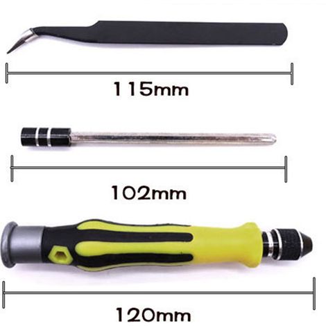 45-in-1-Handschraubendreher mit magnetischen Bits, erweiterbarem Koffer und Bithalter, Steckschlüssel-Sortiment, ergonomischem Griff, Präzisions-DIY-Set (1/5)