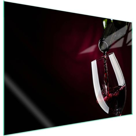 protège-plaque de cuisson en verre 70x52 Vin (1/5)
