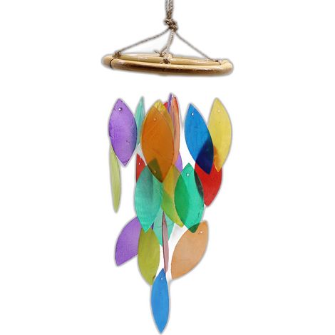 Feuille arc-en-ciel et goutte de bambou- Vendu par 1 (1/3)