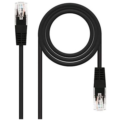 CABLE RED LATIGUILLO RJ45 CAT.5E UTP AWG24, NEGRO, 5.0 M