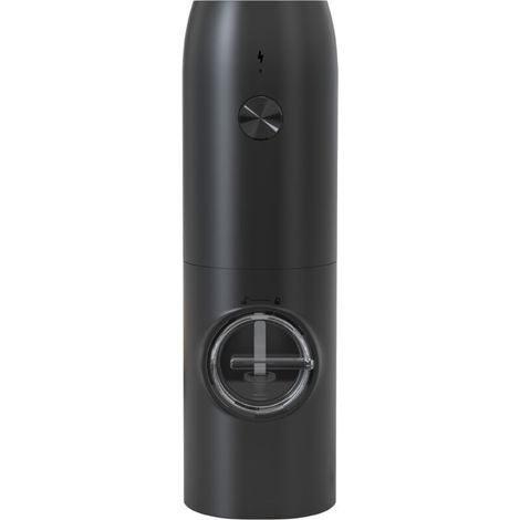 Moulin à Poivre électrique Rechargeable, Moulins Sel Poivre Automatique avec Lumière LED Blanche, Grossièreté Réglable, Opération à Une Main, Idéal pour Cuisine, Restaurant, BBQ, Camping (1/4)