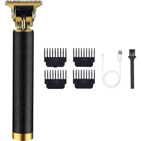 Tondeuse a cheveux professionnelle sans fil pour homme tondeuse barbe et coupe cheveux set complet pour coiffure a domicile
