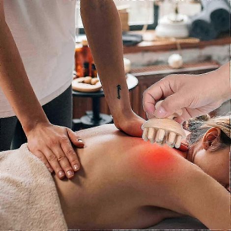 Holztherapie-Pilz-Holzmassagegerät, Holztherapie-Pilz-Werkzeug, Maderoterapia-Pilz-Ganzkörper-Holzmassagegerät, Gua Sha-Werkzeuge (1/4)