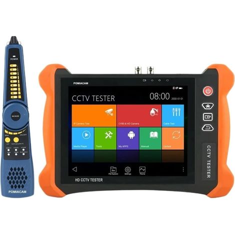 Test de caméra IP 8K H.265 X9-MOVTADHS Pro, testeur de caméra 8MP TVI/CVI/AHD/CVBS avec POE ++, Puissance maximale de 90W, Batterie 7000mAh(X9-AHD Pro) (1/2)