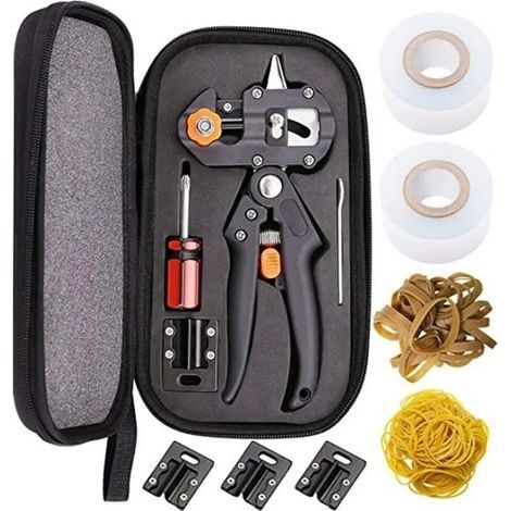 Kit d'outils de greffage de jardin, ensemble d'outils de greffage de jardin domestique, ciseaux de taille professionnels (1/5)
