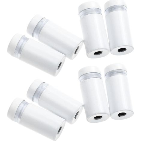 Clous de séparation pour verre, 8 pièces, acier inoxydable blanc, outil portable fixation au bureau (1/5)