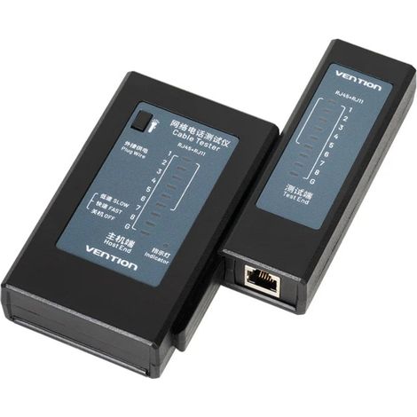El Vention Tester manual de cables de red KEFB0 es la herramienta perfecta para garantizar la calidad y funcionalidad de tus cables de red y teléfono