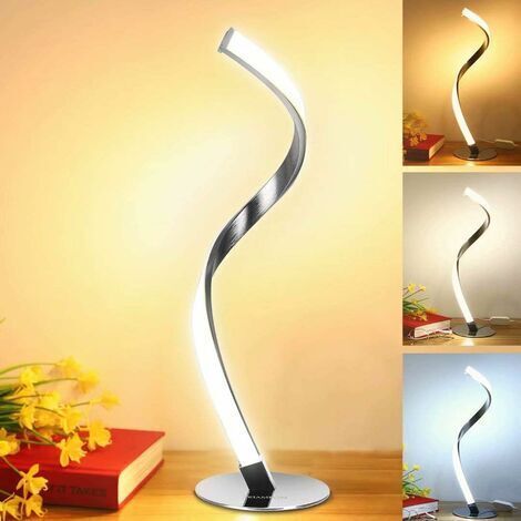 Lampe de chevet LED dimmable, lampe de table tactile (blanc chaud/lumière blanche/lumière neutre), LED moderne avec 3 niveaux de luminosité, lampe décorative chambre bureau salon (1/5)