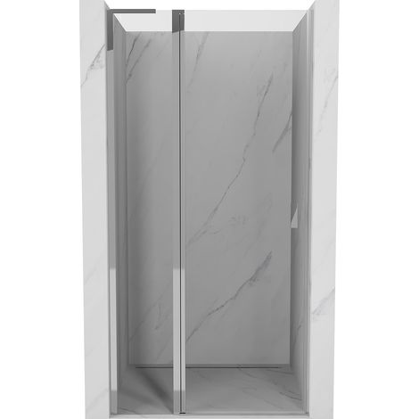 Mexen Mist L puerta de ducha abatible 100 cm, transparente, cromo - 8A4L-100-000-01-00 (1/5)