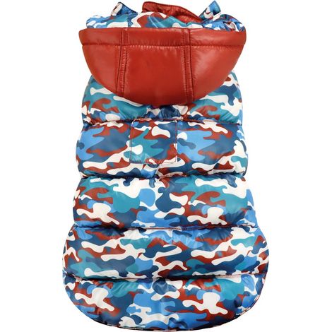Giubbotto imbottito impermeabile double face Polar Camouflage per cani: 50 cm (1/4)