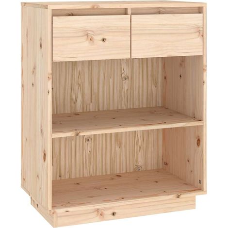 Armadio da Stoccaggio Mobile Consolle 60x34x75 cm in Legno Massello di Pino DAS388951 (1/5)