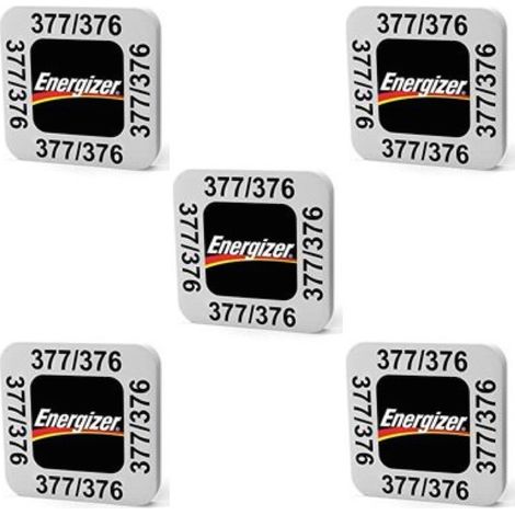 .5 piles Energizer 377/376 SR626SW/SR626W.