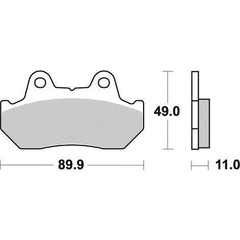 Plaquette de frein FERODO Métal Fritté Sinter Grip Road - R90 (1/2)