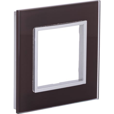 Plaque de finition simple en verre Kalya - Marron - Zenitech