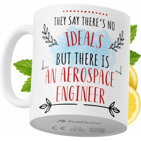 Lustige Tasse für Luft- und Raumfahrtingenieure – Kaffee- oder Teetasse mit witzigem Textdesign – ideal für Geburtstage, Namenstage, Feiertage und besondere Anlässe. Hochwertige Tasse für Zuhause, Bür (1/5)