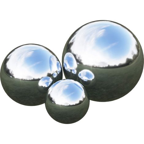 Boule Miroir 3 pc Ø 20 cm Argenté Acier Inoxydable 201 vidaXL