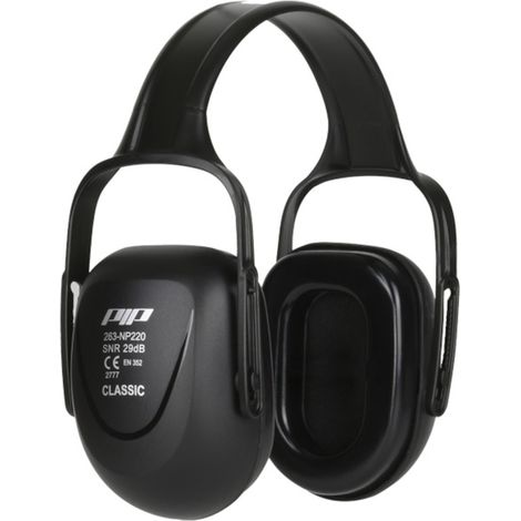 CASQUE ANTI-BRUIT ARC TP POM COQUILLES EN CUIR PVC / MOUSSE PU SNR 29dB - PIP - 263-NP220