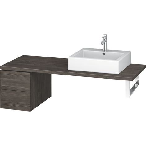 Duravit L-Cube Armario base para consola, ancho 320mm, profundidad 547mm, 2 cajones, color: Pino Terra Decor - LC583505151 (1/4)
