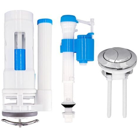 Reparaturset für Toilettenspülung, Nachfüllventil für Doppelspülknopf, Zubehör für Wassertank, 28 cm Ersatz-Druckknopfventil